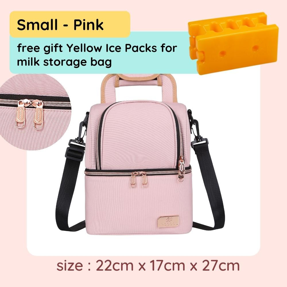 [Free 2x Ice Packs] V-Coool Insulated Cooler Bag For Breastmilk Baby Food Waterproof Backpack Breast milk Breastfeeding