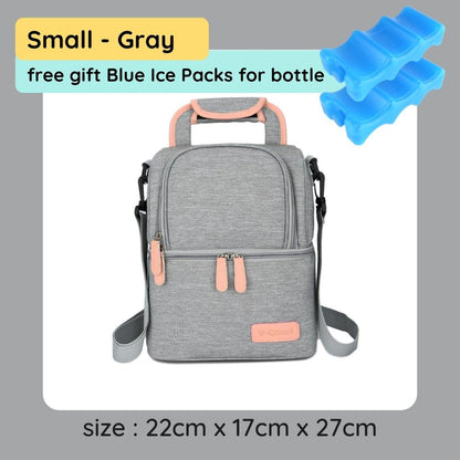 [Free 2x Ice Packs] V-Coool Insulated Cooler Bag For Breastmilk Baby Food Waterproof Backpack Breast milk Breastfeeding