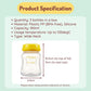 V-Coool 3pc Set 180ml 6oz Breastmilk Storage Bottle Wide Neck Milk Storage PP BPA-free