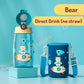 [Free Carrier Bag] Kids Water Bottle 570ml Straw Or Direct Drink Or 2-in-1 BPA-Free Tritan Children Upstyle Space