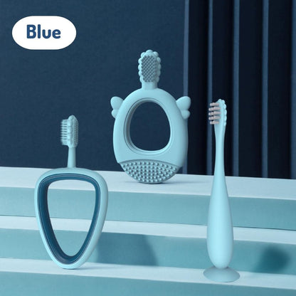 Baby Toddler Toothbrush Training Set 3pcs Tooth Brush BPA-Free