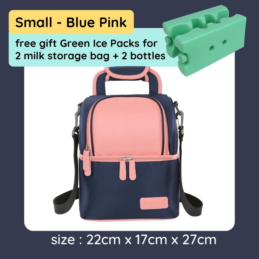 [Free 2x Ice Packs] V-Coool Insulated Cooler Bag For Breastmilk Baby Food Waterproof Backpack Breast milk Breastfeeding