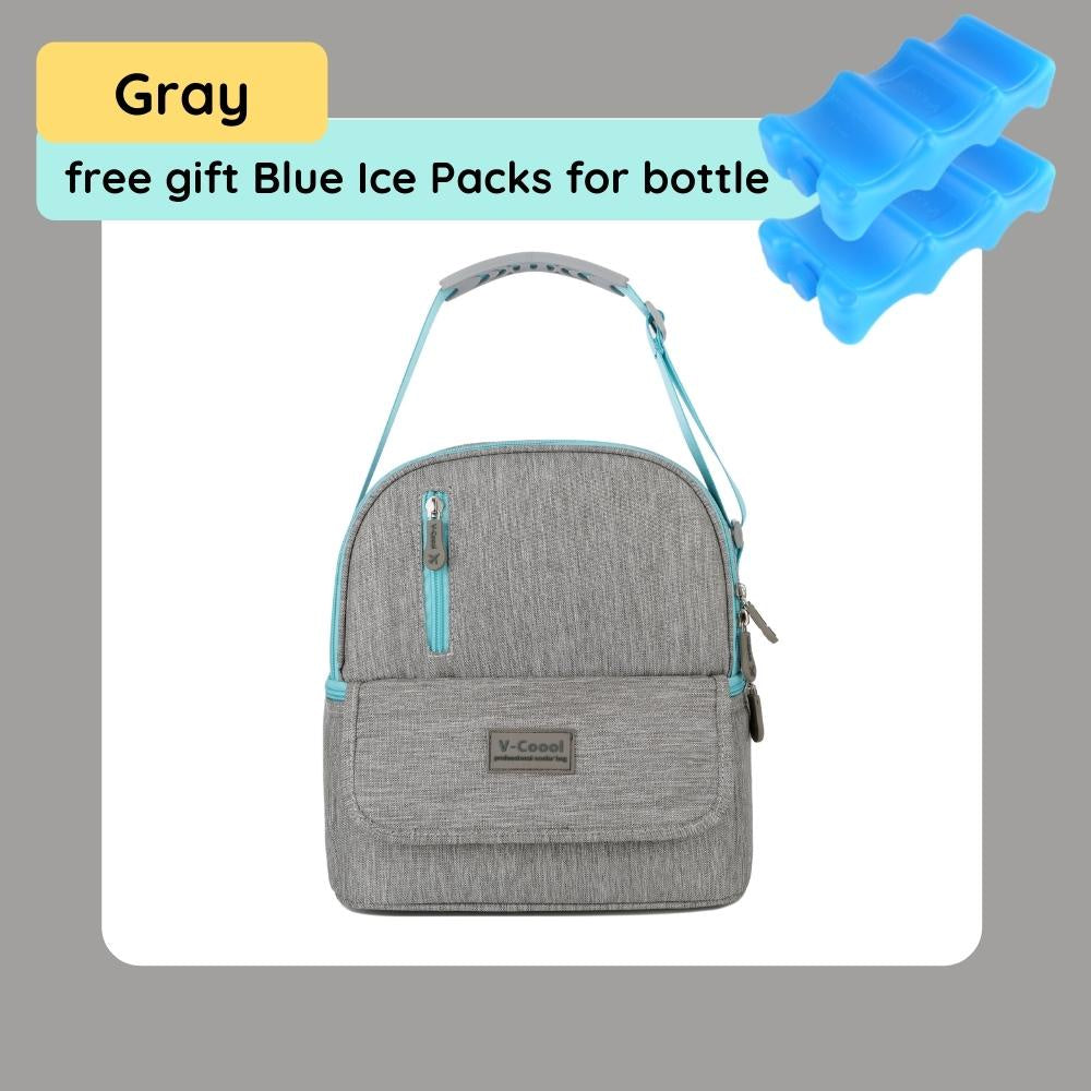 [Free 2x Ice Packs] V-Coool Insulated Cooler Bag For Breastmilk Backpack Breast Milk