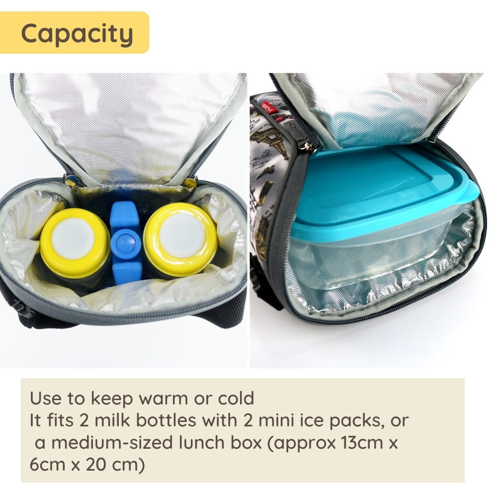 [Free 2x Ice Packs] V-Coool Milk Bottle Bag Cooler Bag Breastmilk Insulated Lunch Bag
