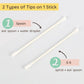 2 types of cotton swab tips