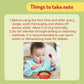 [Free Travel Case] Baby Toddler Bendable Flexible Spoon Fork Cutlery Utensil Self Feeding Training 3D BPA-Free