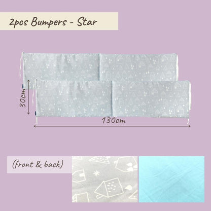 Baby Cot Comfy Cotton Bed Set Pillow Bumpers Fitted Bedsheet 130cmx70cm For Newborn Soft for Delicate Skin