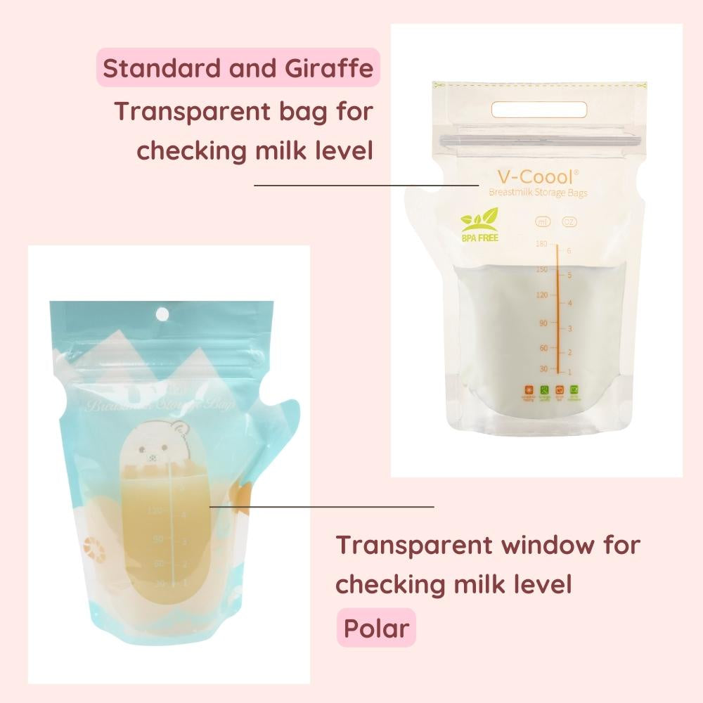 V-Coool Breast Milk Storage Bag 180ml 150ml Disposable