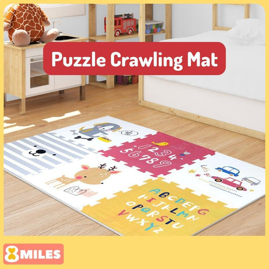 Baby Play Mat Puzzle Tiles Crawling Mat XPE Foam Floor Mat Interlocking Tiles Safe Playmat Playgym