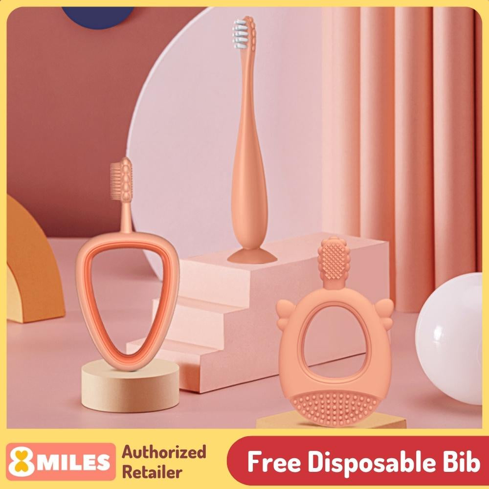 Baby Toddler Toothbrush Training Set 3pcs Tooth Brush BPA-Free