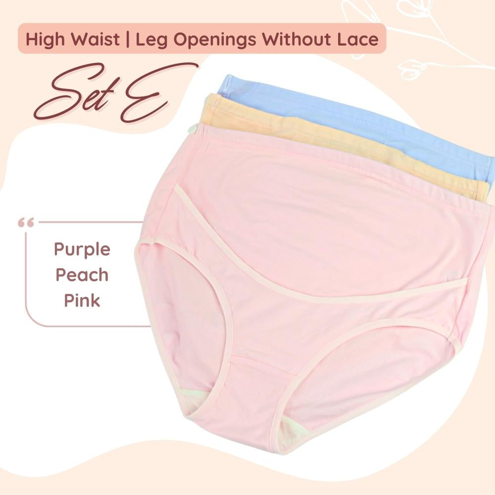 [3pcs set] Maternity Pregnancy Panties Underwear Belly Support High Waist Low Waist Panty