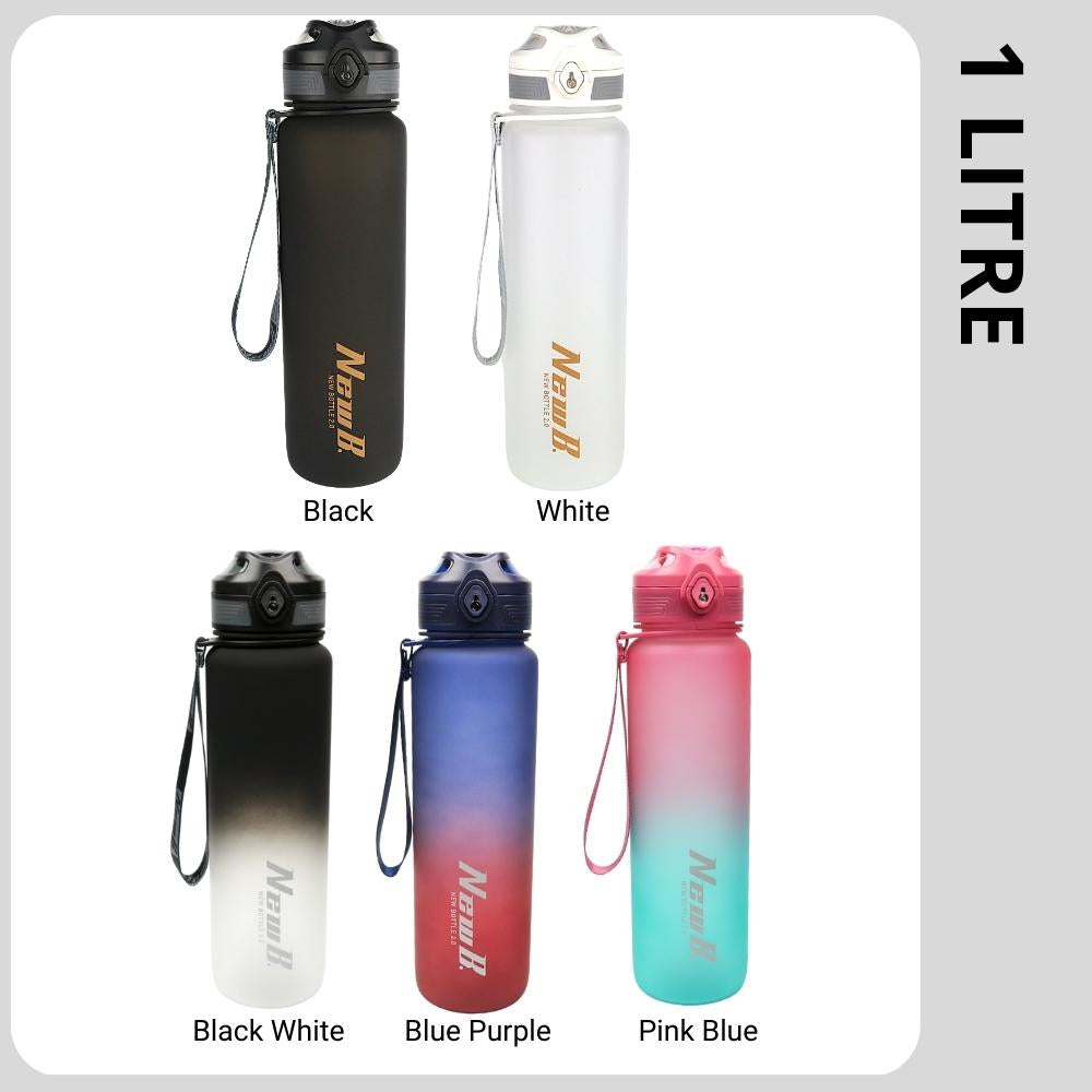 [Free Sponge Brush] Sports Water Bottle Upstyle 500ml / 650ml / 1L BPA-Free Plastic Tritan Kids Bottle