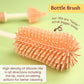 3pcs Set Baby Silicone Bottle/Nipple/Straw Brush