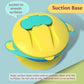 Baby Suction Bowl Double Layers Feeding With Lid Fork Spoon Self Feeding Microwaveable BPA-Free