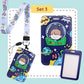 Cute Bus Card Lanyard Holder Student  Kids Children Adult Card ID Card Badge Sling Neck Strap Slide Cover Waterproof
